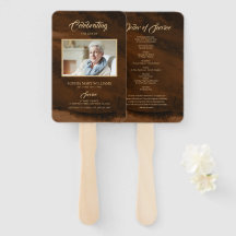 Bronce funeral y caligrafía de oro Juego de fans