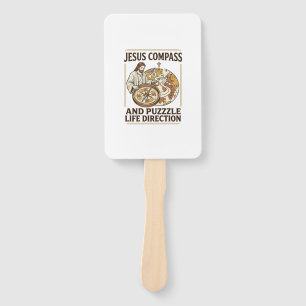 Abanico Brújula de Jesús y rompecabezas Dirección de la vi