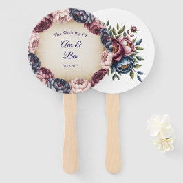 Abanico Burgundy Navy and Blush Peony Wedding Floral