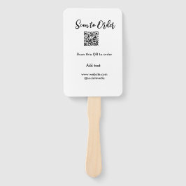 Abanico Buscar para solicitar el análisis código QR agrega