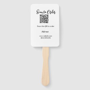 Abanico Buscar para solicitar el análisis código QR agrega