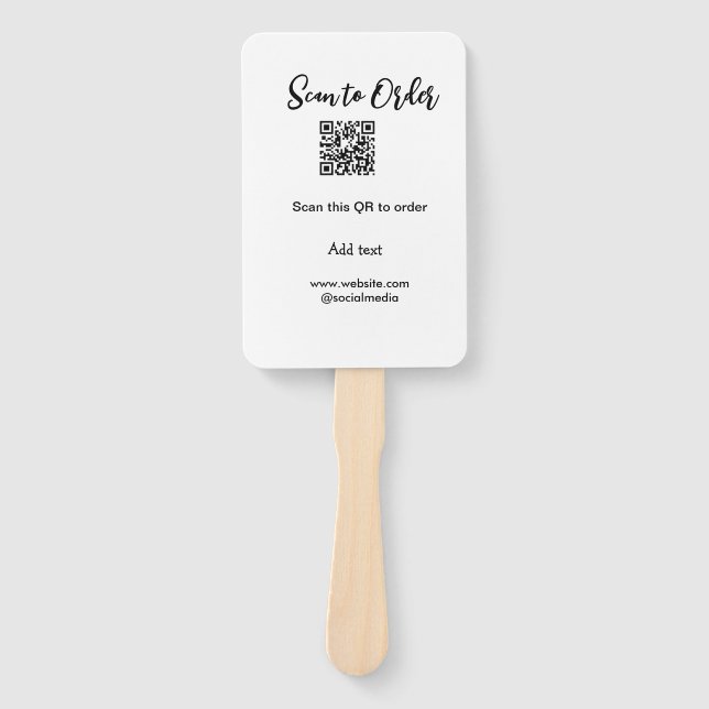 Abanico Buscar para solicitar el análisis código QR agrega (Anverso)