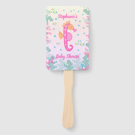 Abanico Caballo De Mar Bajo El Mar Baby Shower