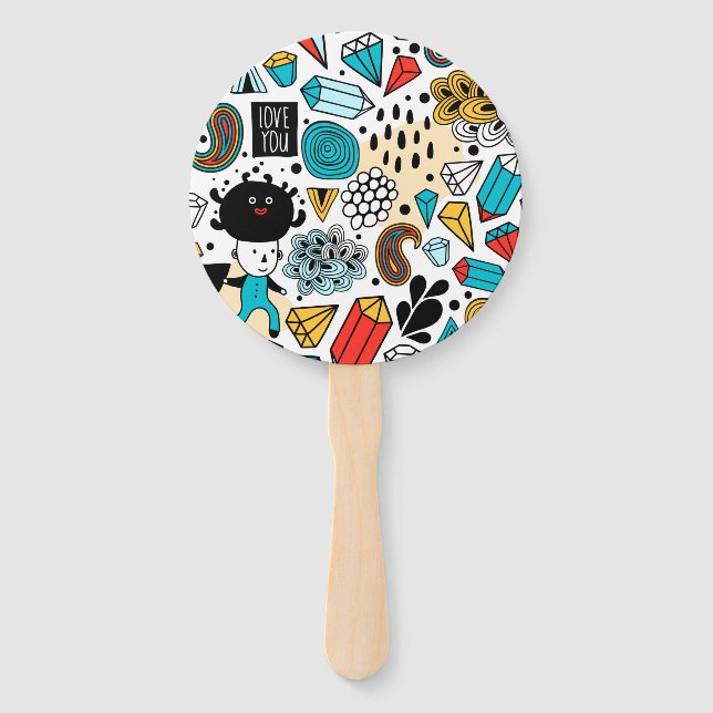 Abanico Cabeza loca (Anverso)