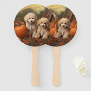 Abanico Cachorro de Caniche Delicia de Otoño Calabaza