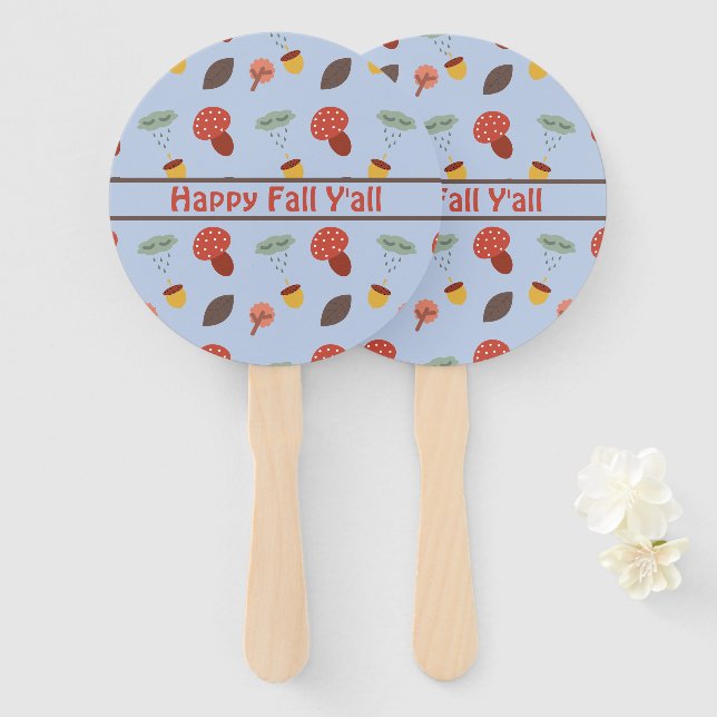 Abanico Caída personalizada (Anverso y reverso)