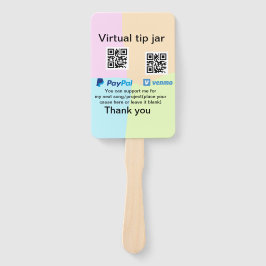 Abanico Caja virtual de ayuda a través de código q donació