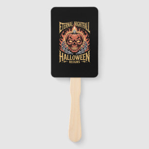 Abanico Calabaza de cráneo de Halloween de la noche eterna