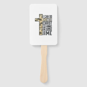 Abanico Camiseta Cristiana Cruz de Fe Puedo Hacer Todas la