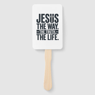 Abanico Camiseta Cristiana Jesús El Camino La Verdad La Vi