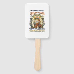 Abanico Camiseta de entrega de trabajador postal de Jesús 