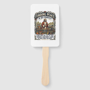 Abanico Camiseta gráfica de comida hecha a mano Jesus Farm