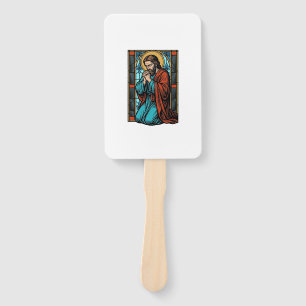 Abanico Camiseta Vectorial de Figura Religiosa Rezando Vin