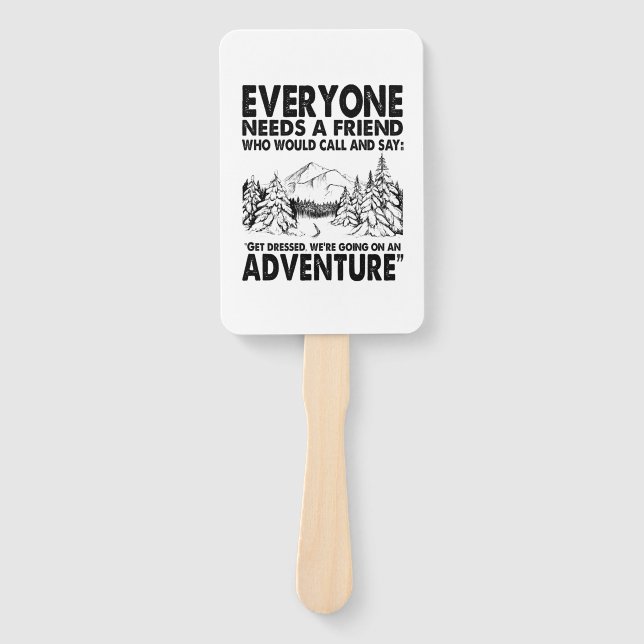 Abanico Camper Gift | Everyone Needs A Friend Birthday (Anverso)
