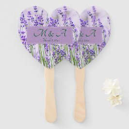 Abanico Campos de lavanda Fans de la mano Boda
