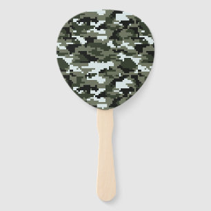 Abanico Camuflaje Urbano Digital Pixel de 8 bits / Camo