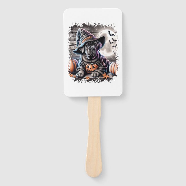 Abanico Cane Corso Dog Halloween (Anverso)