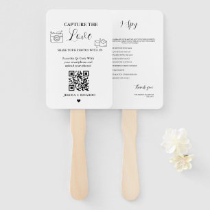 Abanico Captura la tarjeta de código QR del Boda de amor,