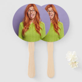 Abanico Cara Graciosa Personalizada En Una Foto De Un Pers