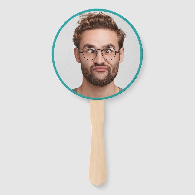 Abanico Caras de fans del cumpleaños del personalizado (Anverso)