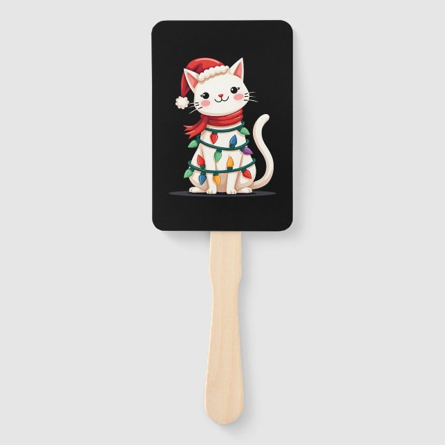 Abanico Cat Christmas Tree Christmas (1) (Anverso)