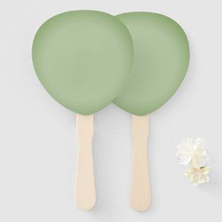 Abanico Celadón verde de jade sólido