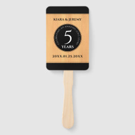 Abanico Celebración del 5° Aniversario del Boda de Madera 