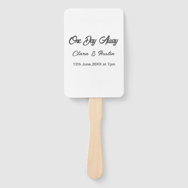 Abanico Cena de ensayo Un día antes de la noche (Anverso)