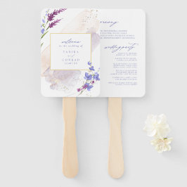 Abanico Ceremonia de acuarela Boda de flores silvestres Pe