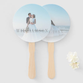 Abanico Ceremonia de Boda de fotografías de fondo y frente