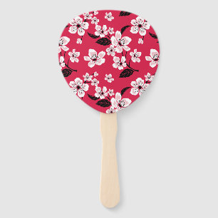 ABANICO CHERRY BLOSSOM - SAKURA (ROJO)