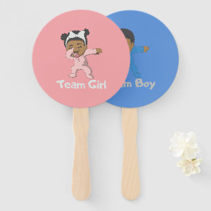 Abanico Chica de equipo de revelación de género / niño ros