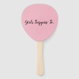 Abanico Chicas divertidos viajando a... Su destino