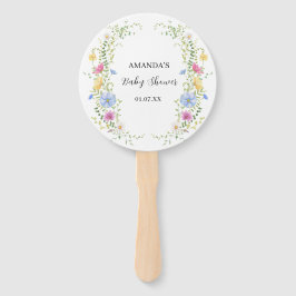 Abanico Chorro de Flores Silvestres Elegantes para Baby Sh