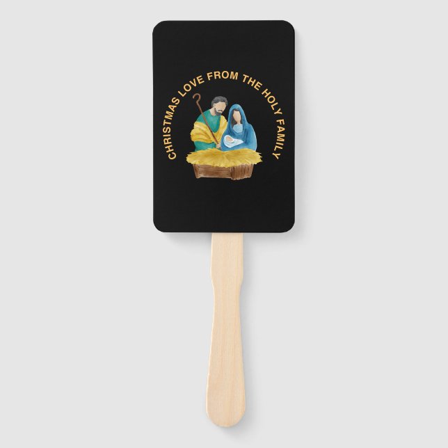 ABANICO CHRISTMAS LOVE FROM THE HOLY FAMILY (Anverso)
