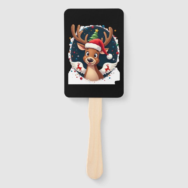 Abanico christmas Reindeer (2) (Anverso)