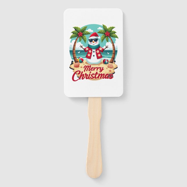 Abanico christmas Snowman (Anverso)