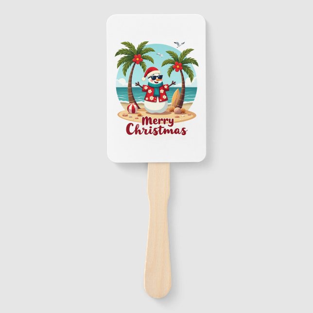 Abanico christmas Snowman (3) (Anverso)