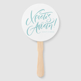 Abanico Christos Anesti es un creciente verde azulado de P