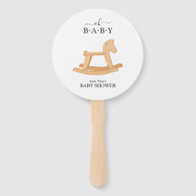 Chupete de Caballo Baby Shower Minimalista