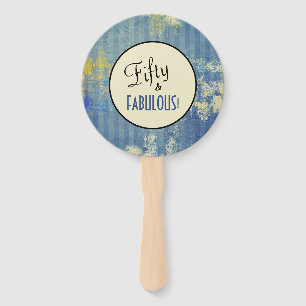 Abanico ¡Cincuenta y FABULOSO! Birday Urban Ecru Personali