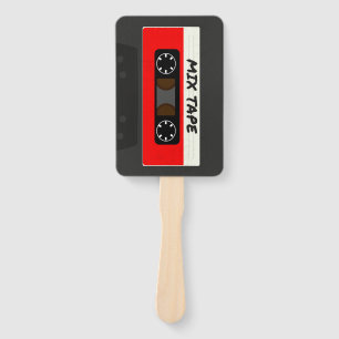 Abanico Cinta de mezcla roja - Regalo inspirado en retro d