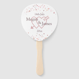 Abanico Círculos confetti rosados