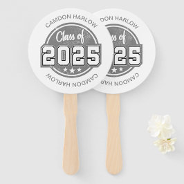 Abanico Clase de 2025 Nombre de graduado de época