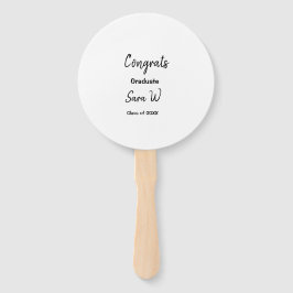 Abanico Clase de felicitaciones de add year name school co