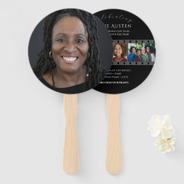 Abanico clásico y suave para programa funerario re