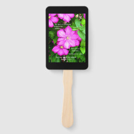 Abanico Clematis con romanos 5:3-5