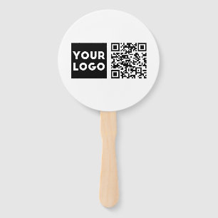 Abanico Código QR editable y su logotipo comercial o image