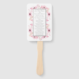 Abanico Colección de Bodas florales de color acuático de p