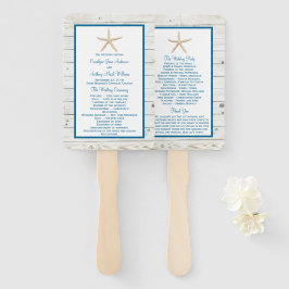 Abanico Colección Starfish Whitewashed Wood Beach Wedding